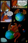 body_size_growth comic dialogue digital_media_(artwork) dragon earth english_text giga green_roon hi_res holding_planet macro male mythological_creature mythological_scalie mythology planet scalie size_transformation space star tail terra_macro text transformation vore_planet