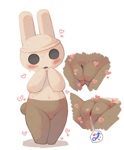 anthro aroused black_eyes blush blush_lines bodily_fluids brown_body close-up featureless_chest female flat_chested gender_symbol genital_close-up genital_focus genitals heart_symbol innie_vulva male_symbol navel offering_sex requesting sex_request simple_background solo standing sweat symbol vulva vulva_close-up vulva_focus young young_anthro bluescape735 animal_crossing nintendo coco_(animal_crossing) lagomorph leporid mammal rabbit 2023 absurd_res hi_res