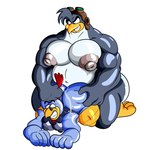 anthro avian_caruncle big_butt big_nipples butt comb_(anatomy) doggystyle duo from_behind_position glistening glistening_body grin hair head_crest huge_butt kneeling machine male musclegut muscular nipple_dip nipples non-mammal_nipples pulling_hair sex slightly_chubby smile touching_hair possbooty 3-2-1_penguins! adventures_of_sonic_the_hedgehog sega sonic_the_hedgehog_(series) midgel_(3-2-1_penguins!) scratch_(adventures_of_sonic_the_hedgehog) adelie_penguin avian bird chicken galliform gallus_(genus) humanoid penguin phasianid robot 1:1 hi_res