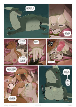 2_horns 5_fingers abdominal_bulge anthro anthro_prey back_spikes balls balls_on_face black_sclera bodily_fluids breasts brown_body butt cellphone cum cum_on_face dialogue electronics eyes_closed female feral feral_pred fingers genital_fluids genitals green_body green_eyes green_scales grey_body group head_horn head_spikes holding_cellphone holding_object holding_phone horn inside_stomach internal knot knotted_penis male male/female male/male nipples nude orange_eyes page_number penis penis_on_face phone pop_(sound_effect) red_eyes scales seven_frame_image sitting speech_bubble spikes spikes_(anatomy) stomach_acid talking_to_prey text unknotting upset_stomach vore yellow_eyes armorine mythology chloe_(armorine) jake_(armorine) justin_(armorine) samantha_(armorine) terren_(armorine) canid canine canis cougar deer dragon felid feline lagomorph leporid mammal mythological_creature mythological_scalie rabbit scalie wingless_dragon wolf artist_name comic english_text hi_res multiple_scenes