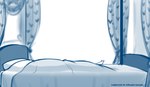 2022 bed bedpost bedroom blue_and_white conditional_dnp furniture hi_res hiding hiding_behind_bed hiding_behind_object inside monochrome offscreen_character pillow sketch stealth tom_fischbach twokinds zero_pictured