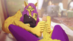 5_toes anklet anthro arm_tattoo barefoot blue_eyes bodily_fluids bracelet cum cum_on_feet cumshot duo ear_piercing ear_ring ejaculation erection eyewear feet female fluffy fluffy_tail foot_fetish foot_play footjob fur genital_fluids genitals giggle glans glasses hair humanoid_feet humanoid_genitalia humanoid_penis jewelry male male/female nails necklace orgasm penis piercing pink_glans plantigrade purple_body purple_fur purple_hair ring_piercing sex sharp_nails sharp_teeth sharp_toenails tail tattoo teeth toenails toes two-footed_footjob vein veiny_penis yellow_body yellow_fur kinneru vivian_(xaro) xaro_(xaro) canid canine fox mammal 2d_animation animated frame_by_frame hi_res sound webm