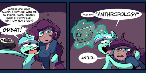 alternate_species camera drugged drunk duo female feral horn humanized substance_intoxication text herny friendship_is_magic hasbro my_little_pony mythology lyra_heartstrings_(mlp) princess_luna_(mlp) equid equine human mammal mythological_creature mythological_equine unicorn english_text hi_res slideshow