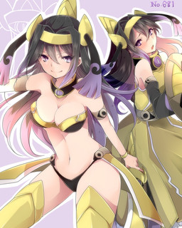 alternate_species armor armwear bare_shoulders bikini bikini_armor black_hair blush bottomwear bracelet breasts cleavage clothed clothing collar detached_sleeves dress dual_persona duo female hair humanoidized jewelry legwear long_hair looking_at_viewer melee_weapon multicolored_hair navel not_furry pink_hair purple_eyes purple_hair shield simple_background skirt sleeveless_clothing smile swimwear sword two-piece_swimsuit unconvincing_armor weapon takeshima_(nia) nintendo pokemon aegislash generation_6_pokemon humanoid mammal pokemon_(species) 4:5 hi_res