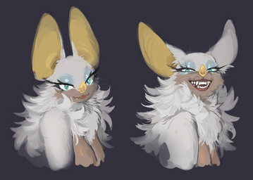 anthro breasts chest_tuft cleavage clothed clothing eyelashes eyeliner female green_eyes lips looking_at_viewer makeup smile solo teeth thick_bottom_lip tuft cloud-ya sega sonic_the_hedgehog_(series) rouge_the_bat bat honduran_white_bat leaf-nosed_bat mammal microbat yangochiropteran