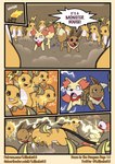 battle dialogue duo duo_focus electricity female feral fight group male pokemon_battle satchel scarf surprise surprised_expression text milachu92 nintendo pokemon pokemon_mystery_dungeon spike_chunsoft brush_(pathwarden) luna_(pathwarden) eevee fennekin generation_1_pokemon generation_6_pokemon pokemon_(species) raichu absurd_res comic english_text hi_res