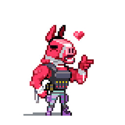 anthro armor biped bottomwear chibi clothed clothing eyes_closed finger_gun fully_clothed gesture hand_gesture heart_symbol male muscular muscular_anthro muscular_male open_mouth pants pose simple_background solo standing teeth tongue topwear vest white_background flea_alex epic_games fortnite lt._john_llama camelid llama mammal 1:1 digital_media_(artwork) hi_res pixel_(artwork)