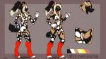 16:9 african_wild_dog anthro biped breasts butt canid canine clothed clothing collar color_swatch detailed digital_media_(artwork) female footwear genitals gorsha_pendragon grin hair knee_highs knee_socks legwear licking long_hair looking_at_viewer looking_back mammal model_sheet mostly_nude nipples presenting pussy red_clothing red_legwear shiretsuna_(character) simple_background smile socks solo standing toeless_footwear toeless_socks tongue tongue_out widescreen