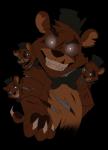 2017 animatronic anthro bear bow_(feature) bow_tie claws cristalwolf567 five_nights_at_freddy's five_nights_at_freddy's_4 freddles_(fnaf) glowing glowing_eyes hi_res machine mammal nightmare_freddy_(fnaf) robot scottgames simple_background solo teeth
