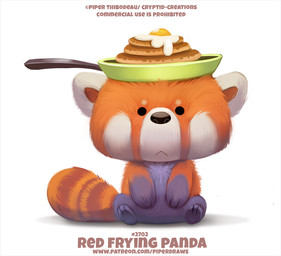 ambiguous_gender black_body black_eyes black_fur brown_body brown_fur cookware dot_eyes egg feral food frown frying_pan fur grey_body grey_fur humor kitchen_utensils looking_at_viewer orange_body orange_fur pancake pun simple_background simple_eyes solo text tools visual_pun white_background white_body white_fur piper_thibodeau ailurid mammal red_panda 2020 digital_media_(artwork) digital_painting_(artwork) english_text painting_(artwork) url