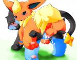 all_fours anus balls blue_eyes blush bodily_fluids cum cum_in_pussy cum_inside duo eeveelution erection felid female female_penetrated feral flareon generation_1_pokemon generation_4_pokemon genital_fluids genitals grass looking_back luxray male male/female male_penetrating male_penetrating_female mammal nintendo open_mouth pawpads paws penetration penile penile_penetration penis penis_in_pussy plant pokemon pokemon_(species) pussy red_eyes sex smile tomcat_in_sky vaginal vaginal_penetration