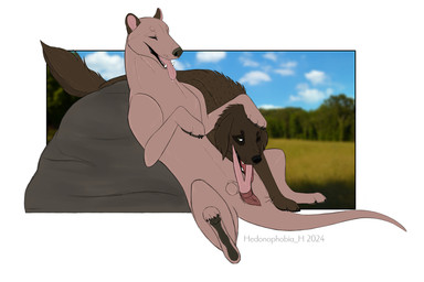 2_penises anus breath brown_body brown_fur duo fellatio female feral foreplay fur genitals green_eyes licking male male/female multi_genitalia multi_penis oral panting penile penis penis_lick sex spots stripes tongue tongue_out hedonophobia_h hed_(hedonophobia_h) thylus canid canine canis dasyuromorph domestic_dog mammal marsupial recently_extinct_species thylacine 3:2 hi_res