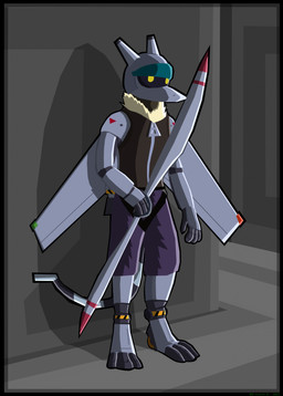 4_fingers aircraft airplane anthro bottomwear clothed clothing ear_fins fin fingers fur_trim_(clothing) grey_body jet machine male solo tail topwear vehicle visor weapon wheel_feet wings yellow_eyes 0-acerlot-0 aeromachina bogey_(aeromachina) aircraft_humanoid android humanoid living_aircraft living_machine living_vehicle robot digital_media_(artwork) hi_res