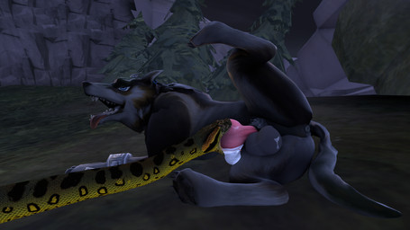 anal animal_genitalia balls bodily_fluids butt cum duo fellatio feral field forest fur genital_fluids genitals hyrule male male/male night open_mouth oral orgasm outside penile penis plant sex tongue tree trashy_sfm nintendo the_legend_of_zelda the_legend_of_zelda:_twilight_princess twilight_princess link_(wolf_form) canid canine canis mammal reptile scalie snake wolf 16:9 3d_(artwork) 4k absurd_res digital_media_(artwork) hi_res source_filmmaker_(artwork) widescreen
