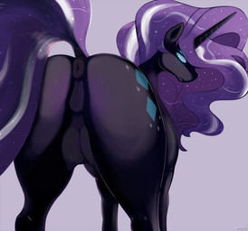 animal_genitalia animal_vulva anus blue_eyes butt crotch_breasts cutie_mark equine_anus equine_genitalia equine_vulva female female_feral feral genitals hair horn looking_at_viewer nipples nude puffy_anus purple_hair purple_nipples simple_background solo tail teats vulva index_3 friendship_is_magic hasbro idw_publishing my_little_pony my_little_pony_(idw) mythology nightmare_rarity_(idw) equid equine horse mammal mythological_creature mythological_equine pony unicorn digital_media_(artwork) hi_res