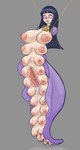 armless big_breasts big_pussy black_hair breasts collar embarrassed female genitals grey_background hair multi_breast nipples nude open_mouth pussy simple_background slime solo transformation what what_has_science_done thetransformtentacle naruto hinata_hyuga boobipede breast_creature gastropod human hybrid mammal mollusk slug digital_media_(artwork) hi_res