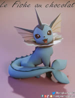 ambiguous_gender candy chocolate dessert food happy i_can't_believe_it's_not_feces looking_at_viewer music open_mouth simple_background solo tail text honigkuchenpferd sound_warning le_fishe nintendo pokemon eeveelution generation_1_pokemon pokemon_(species) vaporeon 3d_(artwork) 3d_animation animated digital_media_(artwork) french_text meme short_playtime sound webm