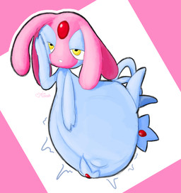 2_tails belly big_belly bored face_squish female floating forehead_gem gem hand_on_face holding_belly huge_belly multi_tail navel outie_navel pregnant pregnant_female prehensile_tail simple_background solo squish tail yellow_eyes pincoosh nintendo pokemon generation_4_pokemon legendary_pokemon mesprit pokemon_(species) digital_media_(artwork) hi_res signature