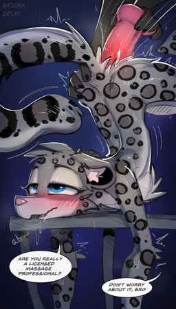 ambiguous/ambiguous ambiguous_anthro ambiguous_gender ambiguous_penetrated ambiguous_penetration anthro anthro_on_anthro anthro_penetrated arched_back arm_markings arm_tuft ass_up back_markings black_claws black_inner_ear black_markings black_spots black_text blue_background blue_eyes blush blush_lines bodily_fluids butt butt_grab cheek_markings cheek_tuft chest_tuft claws countershade_face countershade_fur countershade_tail countershade_torso countershading dialogue dildo disembodied_hand dripping drooling duo elbow_tuft eyebrows eyelashes facial_markings facial_tuft finger_claws fingers fluffy forehead_markings fucked_silly fur fur_markings fur_tuft furniture grey_body grey_ears grey_eyebrows grey_fur grey_markings grey_spots grey_tail grey_text grey_tuft half-closed_eyes hand_on_another's_butt hand_on_butt head_markings head_tuft hip_markings holding_dildo holding_object holding_sex_toy inner_ear_fluff iris leg_markings long_tail looking_pleasured markings moan mostly_offscreen_ambiguous mostly_offscreen_anthro mostly_offscreen_character motion_lines multicolored_body multicolored_fur multicolored_tail narrowed_eyes nude nude_ambiguous nude_anthro on_table open_mouth penetration pink_blush pink_dildo pink_nose pink_tongue pupils raised_tail red_blush saliva saliva_drip sex sex_toy shoulder_markings simple_background slim slim_ambiguous slim_anthro snout solo_focus speech_bubble spots spotted_body spotted_fur spotted_markings spotted_tail sweat sweaty_back sweaty_body sweaty_face table tail tail_markings talking_to_another talking_to_partner text thigh_markings three-quarter_view tongue toying_partner tremble_spikes tuft white_body white_countershading white_fur white_inner_ear_fluff white_sclera white_snout white_speech_bubble white_tail white_tuft delki ratcha felid mammal pantherine snow_leopard 2026 artist_collaboration artist_name english_text hi_res shaded
