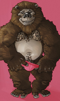 anthro belly black_eyes black_nails black_nose body_hair chest_hair clothing clothing_pull colored_nails dark_nipples hairy humanoid_lips lighter_belly looking_at_viewer machine male muscular muscular_male nails navel pecs pubes short_male simple_background slightly_chubby slightly_chubby_male small_ears small_eyes smile smiling_at_viewer solo standing stasis underwear underwear_pull ravuer brotherhood_games stasis:_bone_totem moses_(stasis:_bone_totem) bear mammal robot absurd_res hi_res