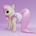 clothing cutie_mark diaper female feral hooves looking_back smile solo standing teeth wings hodgepodgedl omochalaroo friendship_is_magic hasbro my_little_pony fluttershy_(mlp) equid equine horse mammal pony 1:1 3d_(artwork) digital_media_(artwork) hi_res