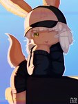 ambiguous_gender anthro baseball_cap blep clothing fur hair hat headgear headwear lit_from_behind looking_at_viewer one_eye_closed pointy_ears solo tan_body tan_fur tongue tongue_out white_hair wink winking_at_viewer skalelsky made_in_abyss nanachi 3:4 absurd_res hi_res