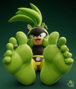 anthro biped clothed clothing digit_ring feet female foot_focus green_feet humanoid_feet jewelry looking_at_viewer plantigrade ring simple_background soles solo teeth toe_ring toes tongue tongue_out milkmeister3d idw_publishing sega sonic_the_hedgehog_(comics) sonic_the_hedgehog_(idw) sonic_the_hedgehog_(series) surge_the_tenrec afrosoricid mammal tenrec 2026 3d_(artwork) absurd_res digital_media_(artwork) hi_res