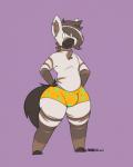 anthro clothed clothing fur looking_at_viewer male simple_background smile solo thick_thighs underwear wide_hips aronhilistix zeeb_(psydoux) equid equine mammal zebra absurd_res digital_media_(artwork) hi_res