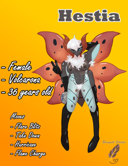 abs anthro armpit_hair arthropod_abdomen body_hair breasts carapace chest_tuft female gesture hand_behind_head hand_gesture hestia_brandt muscular muscular_female one_eye_closed pubes solo spread_wings text tuft v_sign weights wings wink bluequill_studios nintendo pokemon arthropod generation_5_pokemon pokemon_(species) volcarona absurd_res english_text hi_res