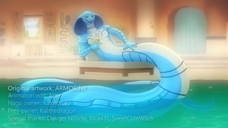 abdominal_bulge anthro apode bathing bathtub belly belly_expansion belly_rub bodily_fluids digestion duo expansion fatal_vore female female_prey internal legless male male_pred rumbling_stomach serpentine serpentine_vore sound_effects stomach_acid swimming swimming_pool vore willing_prey x-ray_view apec armorine sound_warning third-party_edit mythology kali_(kalithedragon) qoth_(xatutorial) cobra draconcopode dragon mythological_creature mythological_scalie naga reptile scalie snake 16:9 2d_animation animated blender_(artwork) blender_eevee_(artwork) davinci_resolve_(artwork) digital_media_(artwork) hi_res long_playtime motion_tweening sound sound_edit video widescreen