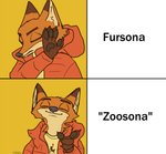 anthro claws eyes_closed fur gesture hand_gesture male orange_body orange_fur pawpads pointing smile solo text famished_(artist) disney drake_(musician) drakeposting hotline_bling zootopia nick_wilde canid canine fox mammal red_fox true_fox 2019 english_text hi_res meme