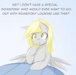 comic derpy_hooves_(mlp) english_text equid equine feathered_wings feathers female friendship_is_magic furniture hasbro horse mammal my_little_pony pony solo table text v-invidia wings