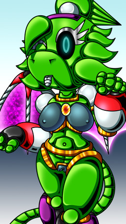 accessory anthro bangs black_shading blep chest_gem female gem glowing glowing_eyes glowing_wings hair headband hexagonal_grid led_eyes looking_at_viewer machine metallic_body nude one_eye_closed paneling plasma_wings ponytail posing_for_picture posing_nude robot_tail robot_wings robotic_arms robotic_legs robotic_wings screen_eyes segmented_body short_hair silicone solo synthetic_breasts synthetic_pussy teal_eyes tongue tongue_out wings wink winking_at_viewer spdy4 mythology m.a._(spdy4) mecha_arrow android dragon mythological_creature mythological_scalie robot scalie 9:16 hi_res