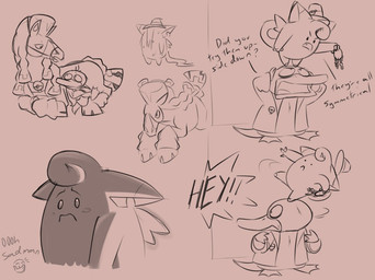 3_fingers answering anthro asking_another beady_eyes beak bent_arm black_eyes black_tail brown_background brown_beak brown_body brown_clothing brown_fur brown_hair brown_hooves brown_jacket brown_mane brown_tail brown_topwear closed_frown clothed clothed_anthro clothed_female clothing cloven_hooves curled_tail curly_hair detective eye_contact fangs feet female female_anthro female_feral feral fingers frown fur furrowed_brow furrowed_eyebrows group hair half-closed_eyes head_turn holding_keyring holding_object hooves jacket jewelry keyring long_mane looking_at_another lying male mane membrane_(anatomy) mouth_closed multicolored_body narrowed_eyes necklace no_pupils on_front open_clothing open_jacket open_topwear quadruped running semi-anthro short_hair simple_background sitting spelling_error standing standing_on_another tail teeth text thin_eyebrows toes topwear trio two_tone_body unguligrade webbed_feet wet wet_body wet_fur worried_look yelling insertthenewblhere nintendo pokemon detective_clefairy detective_mudsdale detective_psyduck fan_character generation_1_pokemon generation_7_pokemon mudsdale pokemon_(species) psyduck 2025 character_name digital_drawing_(artwork) digital_media_(artwork) english_description english_text shaded sketch_page