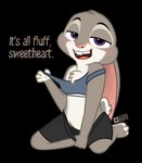 anthro barefoot bottomwear bra chest_tuft clothing crotch_tuft feet female looking_at_viewer shorts simple_background solo sports_bra transparent_background tuft underwear dm29 disney zootopia judy_hopps lagomorph leporid mammal rabbit alpha_channel