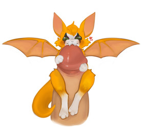 anthro bat_wings bite disembodied_penis duo female floating_hearts fur genitals hug hugging_penis humanoid_genitalia humanoid_penis male male/female membrane_(anatomy) membranous_wings mostly_offscreen_male orange_body orange_fur penis penis_bite size_difference smaller_female solo_focus tail white_paws wings chisanakei dust:_an_elysian_tail fidget_(elysian_tail) bat mammal nimbat absurd_res hi_res