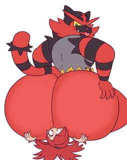 anthro big_butt black_body black_fur blep bubble_butt butt butt_focus dominant dominant_anthro dominant_male duo facesitting female fur green_eyes grey_body grey_fur gym_leader hair hand_on_butt huge_butt human_on_anthro interspecies looking_back male male/female male_facesitting_female male_focus multicolored_body multicolored_fur muscular muscular_anthro muscular_male pokephilia rear_view red_body red_fur red_hair simple_background sitting sitting_on_another submissive submissive_female submissive_human tail thick_thighs tongue tongue_out white_background wide_eyed yellow_sclera drawful-s nintendo pokemon flannery_(pokemon) generation_7_pokemon human incineroar mammal pokemon_(species) 2021 absurd_res digital_media_(artwork) hi_res