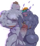 abs back_muscles balls biceps butt duo erection eyewear genitals glans male male/male muscular muscular_humanoid muscular_male nipples pecs penis size_difference sunglasses vein veiny_penis maldu nintendo pokemon flint_steel ryuji_kaiyo generation_1_pokemon humanoid machoke pokemon_(species) hi_res