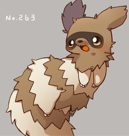 brown_body brown_fur daww feral fur simple_background solo ke_mo_suke nintendo pokemon generation_3_pokemon pokemon_(species) zigzagoon 2019 hi_res