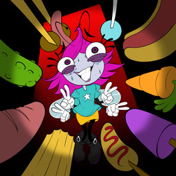 4_arms antennae_(anatomy) anthro blue_clothing blue_shirt blue_t-shirt blue_topwear bodily_fluids boots bottomwear carrot clothing duo female food footwear gesture gloves hair hand_gesture handwear hot_dog insect_wings multi_arm multi_limb overwhelmed pickle_(food) pink_hair plant popsicle shirt shoes showing_teeth skirt star_print sweat sweatdrop t-shirt topwear v_sign vegetable white_clothing white_gloves white_handwear wide_eyed wings yellow_bottomwear yellow_clothing yellow_skirt disney the_buzz_on_maggie maggie_pesky arthropod fly_(animal) insect absurd_res digital_media_(artwork) hi_res