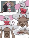 alcohol anthro beverage big_ears blue_eyes blush cunnilingus deep_cunnilingus duo female forked_tongue fur genitals grey_body grey_fur head_in_pussy larger_female living_insertion oral red_eyes sex size_difference smaller_female spread_legs spreading tongue vaginal vulva ketsup cobra mammal mouse murid murine reptile rodent scalie snake distracting_watermark hi_res watermark