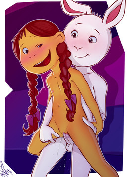 anthro anthro_on_anthro anthro_penetrated anthro_penetrating anthro_penetrating_anthro balls duo female female_penetrated flat_chested genitals male male/female male_penetrating male_penetrating_female nipples nude open_mouth penetration penile penile_penetration penis penis_in_vagina sex vaginal vaginal_penetration vulva young young_anthro young_female young_male young_on_young sicmop arthur_(series) buster_baxter muffy_crosswire haplorhine lagomorph leporid mammal monkey primate rabbit