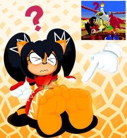 4_toes anthro barefoot black_hair clothed clothing confusion disembodied_hand dress duo feet female foot_focus hair humanoid_feet narrowed_eyes orange_body pigtails plantigrade question_mark red_clothing red_dress screencap smelly smelly_feet soles solo squint toes g3aaltthing classic_sonic_(universe) sega sonic_the_fighters sonic_the_hedgehog_(series) amy_rose classic_amy_rose honey_the_cat eulipotyphlan felid feline hedgehog mammal absurd_res hi_res