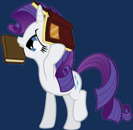 blue_eyes book cutie_mark eyelashes female feral half-closed_eyes horn narrowed_eyes simple_background solo teeth unknown_artist friendship_is_magic hasbro my_little_pony mythology rarity_(mlp) equid equine mammal mythological_creature mythological_equine unicorn absurd_res alpha_channel hi_res source_request