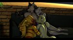 16:9 3d_(artwork) alien angela_cross anthro black_bars blonde_hair blue_body blue_ears blue_eyes blue_fur blue_hair blue_markings blue_stripes brown_body brown_ears brown_fur brown_markings brown_stripes canid canine canis cuddling digital_media_(artwork) eyes_closed fan_character felid feline female foursome fox fur fur_markings furniture genitals green_eyes group group_sex hair inside katerine_flores kissing letterbox licking lombax male male/female mammal markings multicolored_body multicolored_ears multicolored_fur multicolored_hair oral penis penis_kissing petruz_(copyright) ratchet_and_clank sex silvarus sofa sony_corporation sony_interactive_entertainment source_filmmaker stripes tail tongue tongue_out warfare_angela warfare_katerine warfare_machine white_body white_ears white_fur white_hair white_tail widescreen wolf wolf_(petruz) yellow_body yellow_ears yellow_fur