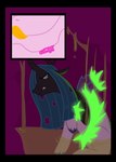 arthropod bodily_fluids changeling chubbyjam colored_fire disguise disgust duo equid equine female female/female feral fire friendship_is_magic fully_inside green_fire hasbro hi_res horn internal magic mammal micro my_little_pony mythological_creature mythological_equine mythology organs plot_twist princess_cadance_(mlp) queen_chrysalis_(mlp) stomach stomach_acid swallowing tongue tongue_out transformation vore winged_unicorn wings