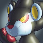 1:1 animate_inanimate black_body blue_body clothing generation_4_pokemon hand_on_chin icon inflatable latex latex_body latex_clothing latex_skinsuit living_inflatable low_res luxray mouthless multicolored_body nintendo pawpads paws pokemon pokemon_(species) pool_toy posexe red_pawpads seam_(sewing) simple_background skinsuit solo tight_clothing two_tone_body