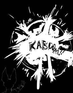 anthro arm_outstretched claws destruction earth_(planet) exclamation_point explosion humor kaboom male onomatopoeia overreaction planet planet_destruction power powerful reaching_out solo sound_effects text pandottermon dragon_ball dragon_ball_super beerus 2026 black_and_white hi_res monochrome