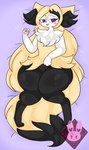 anthro female pawpads short_stack solo thick_thighs lewdchuu_(artist) nintendo pokemon princette_scarecrow braixen canid canine fox generation_6_pokemon mammal pokemon_(species) absurd_res hi_res