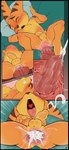 abdominal_bulge absurd_res anal anal_knotting anal_penetration anal_tugging anthro anthro_penetrated anus balls big_penis bodily_fluids comic cum cum_from_ass cum_in_ass cum_inside cum_while_penetrated fur gaping gaping_anus genital_fluids genitals hi_res internal internal_anal knot knotting lombax male male/male male_penetrated male_penetrating male_penetrating_male mammal nude penetration penis penis_size_difference precum ratchet_(ratchet_and_clank) ratchet_and_clank saliva sex sony_corporation sony_interactive_entertainment spread_legs spreading tears theoryofstrings tongue